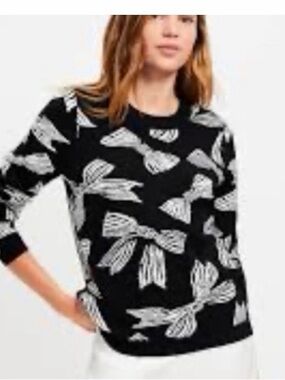 Loft Bow Jacquard Sweater‎